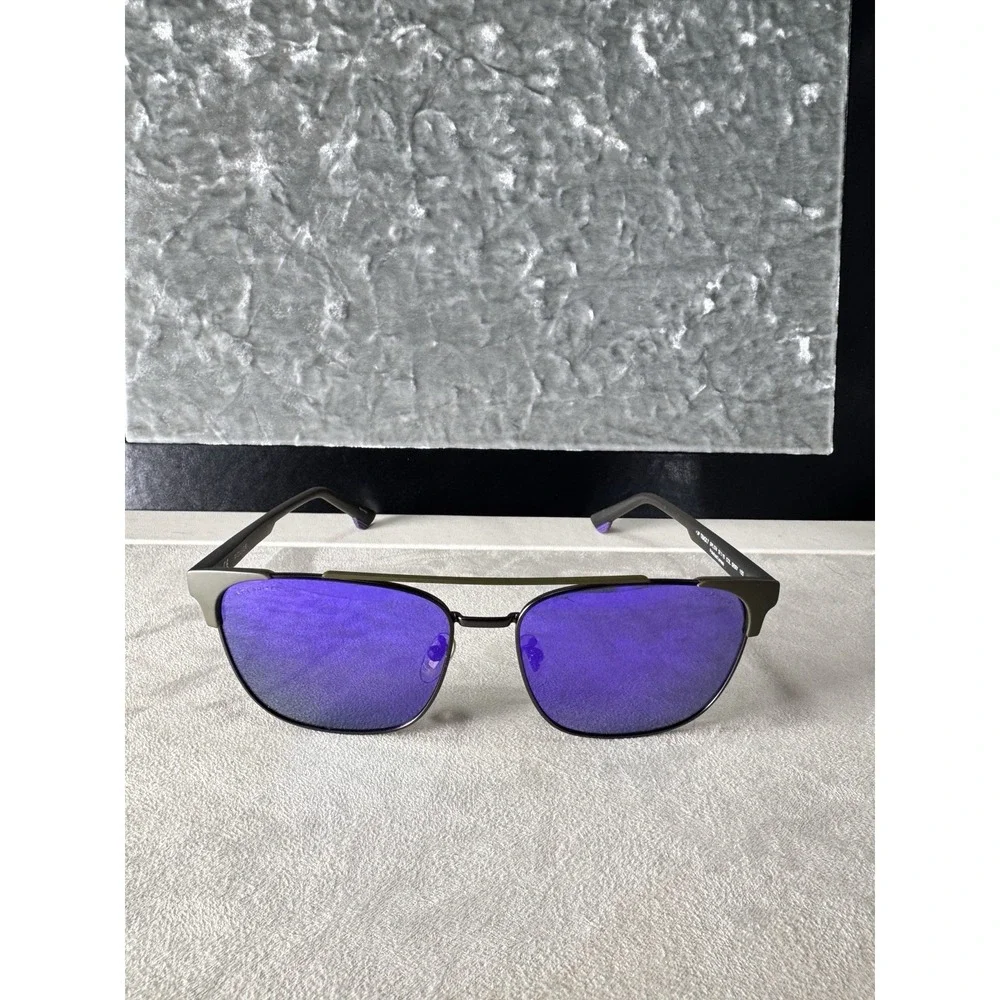Police Men's Sunglasses SPL574 Track 7 Gray Metal 57-15-150 Standard Polarized M